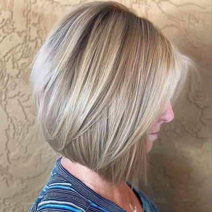 Asymmetrical Bob with Geometric Angles