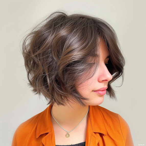 Bouncy Layers in a Voluminous Style Bob