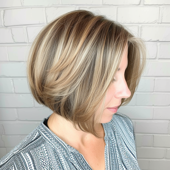 Cascading Layers in a Rounded Cut Bob