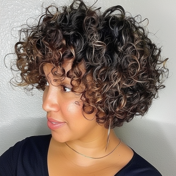 Curly Bob with Accentuated Curls