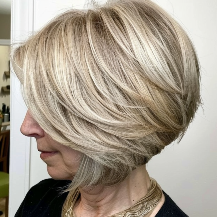 Graduated Bob with Feathered Ends