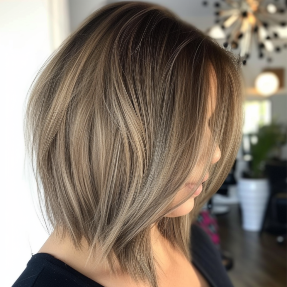 Internally Layered Long Bob