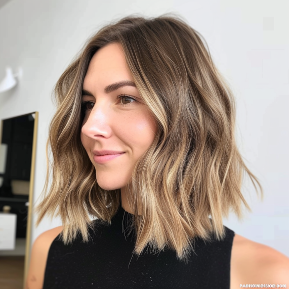 Layered Lob with Subtle Waves