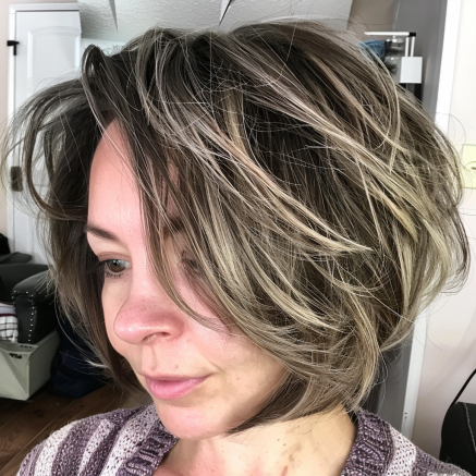 Messy Bob with Stacked Layers