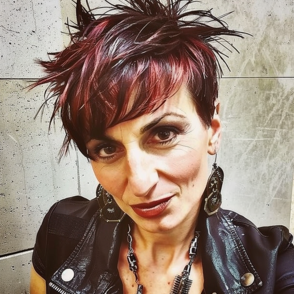 Punk Pixie with Bold Bangs