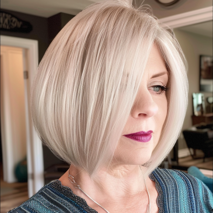 Rounded Bob with Voluminous Crown