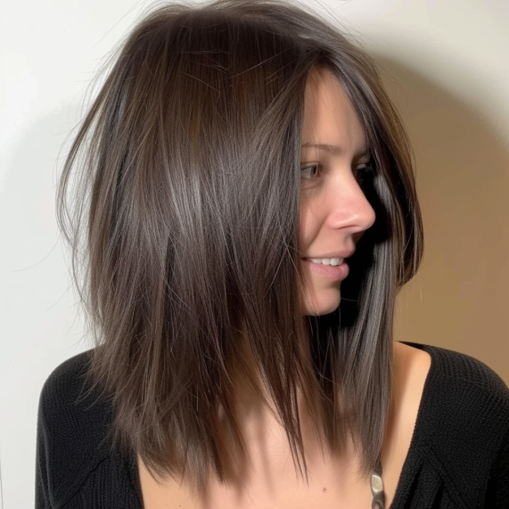 Shoulder Length Razor Cut with Layers