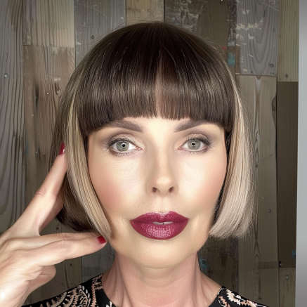 Sleek Bob with Arched Bangs