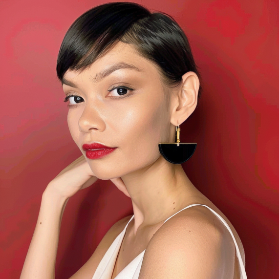 Slicked Back Pixie with Thin Bangs
