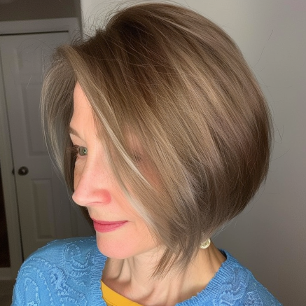 Softly Layered Bob for Fine Hair