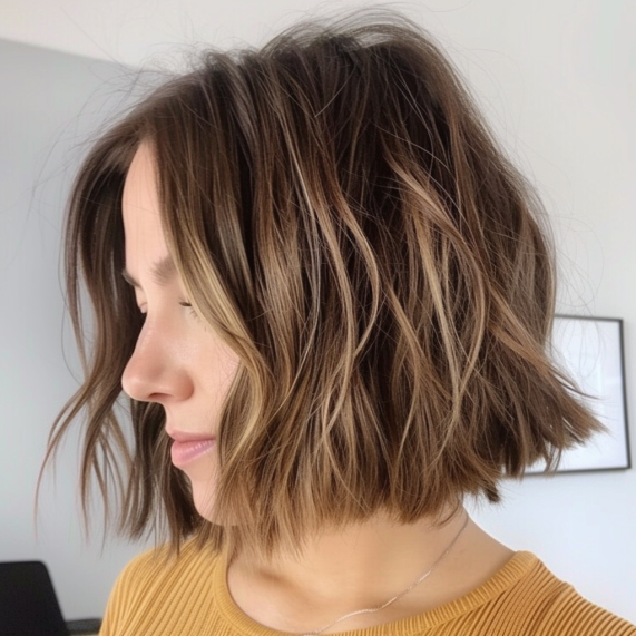 Textured Bob with Choppy Ends