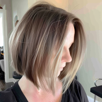 Timeless Angled Bob for Fine Hair