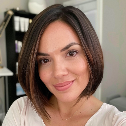 Timeless Bob with Soft Blended Layers and Subtle Asymmetry