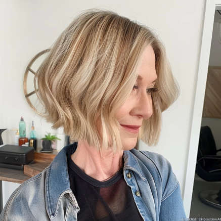 Timeless Bob with Subtle Waves