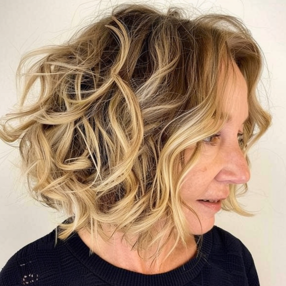 Tousled Bob with Beachy Waves 2