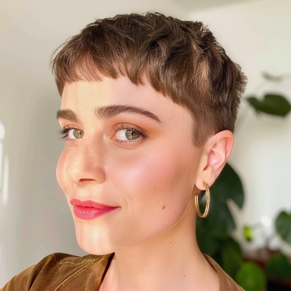 Ultra Short Pixie with Baby Bangs