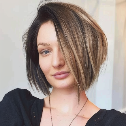 Voluminous Bob with Extreme Asymmetry