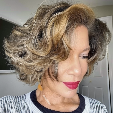 Voluminous Wavy Bob