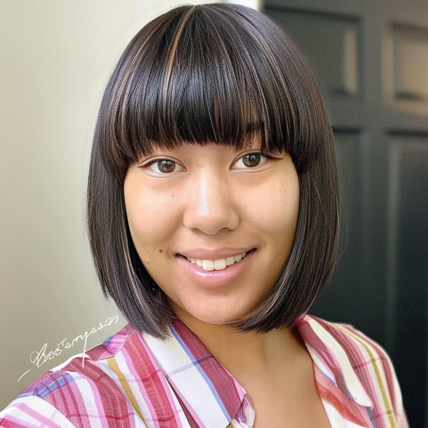 Bob with Arched Bangs