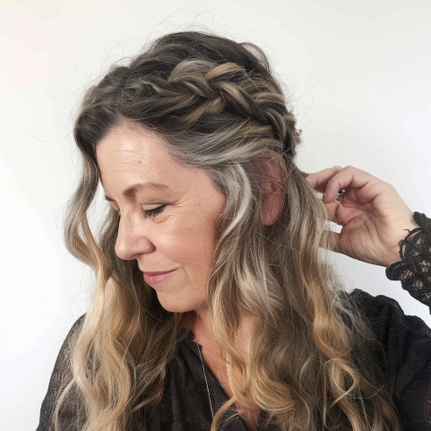 Long Waves with a Textured Braid