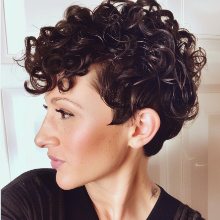 Short and Curly with Sideburns