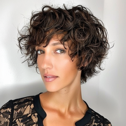 Short and Sassy Shag with Curls