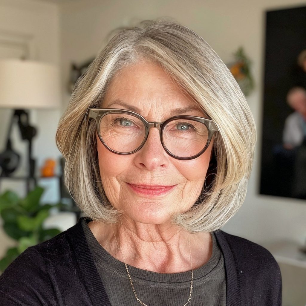 35 Flattering Hairstyles for Women Over 70 with Glasses