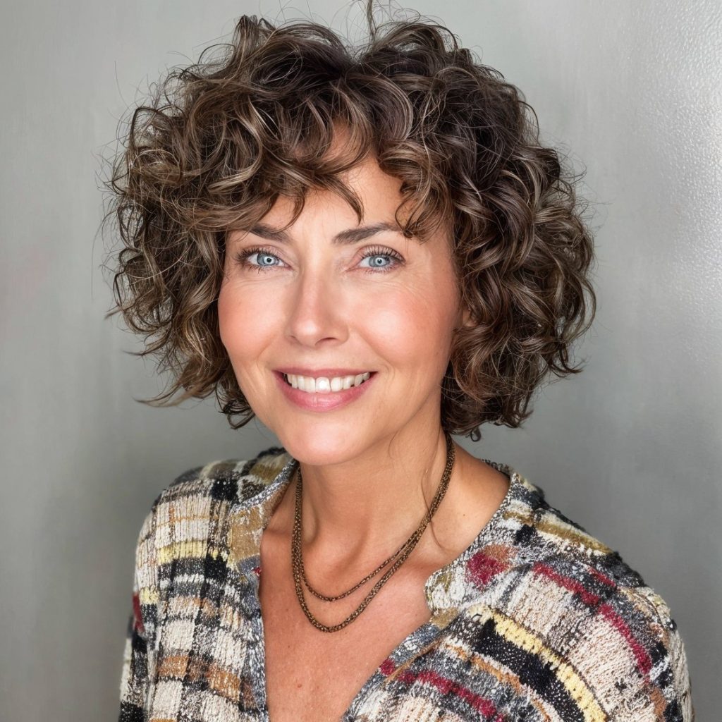 35 Schmeichelhafte Frisuren mit Pony, die ein Hit bei Frauen über 50 sind