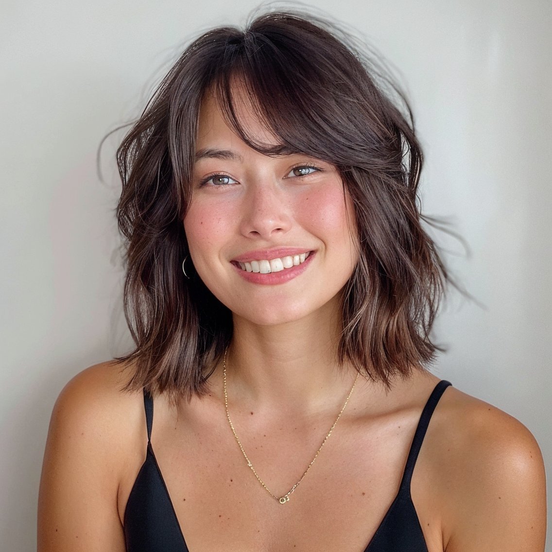 magnific 8AQn8EpxZdw48hH1Xl0m Shaggy Bob with Layered Bangs