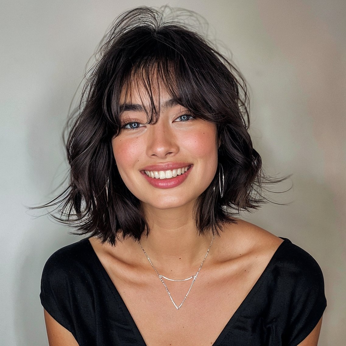 magnific G7FBiar9VBkA8Fcr4QG4 Shaggy Bob with Graduated Bangs