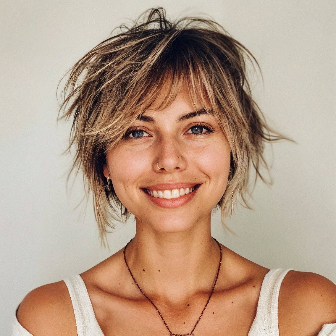 magnific XWB9eyzgAYoqNxLQ6OKl Short Shag with Choppy Fringe and Tapered Back