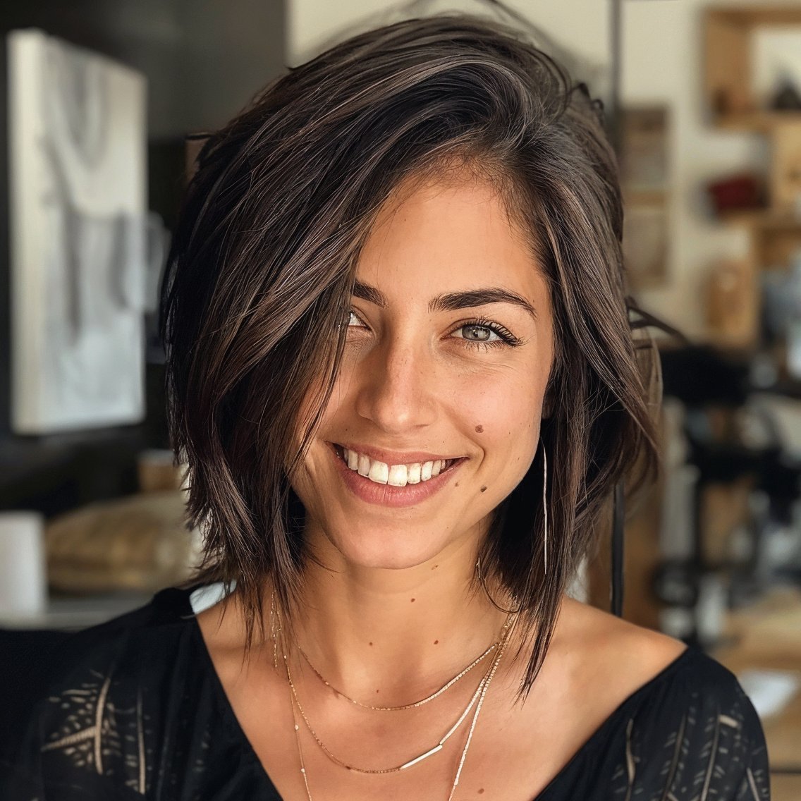 magnific baoQwDjfHhRoXhIx7X8k Asymmetrical Bob with Razored Detail