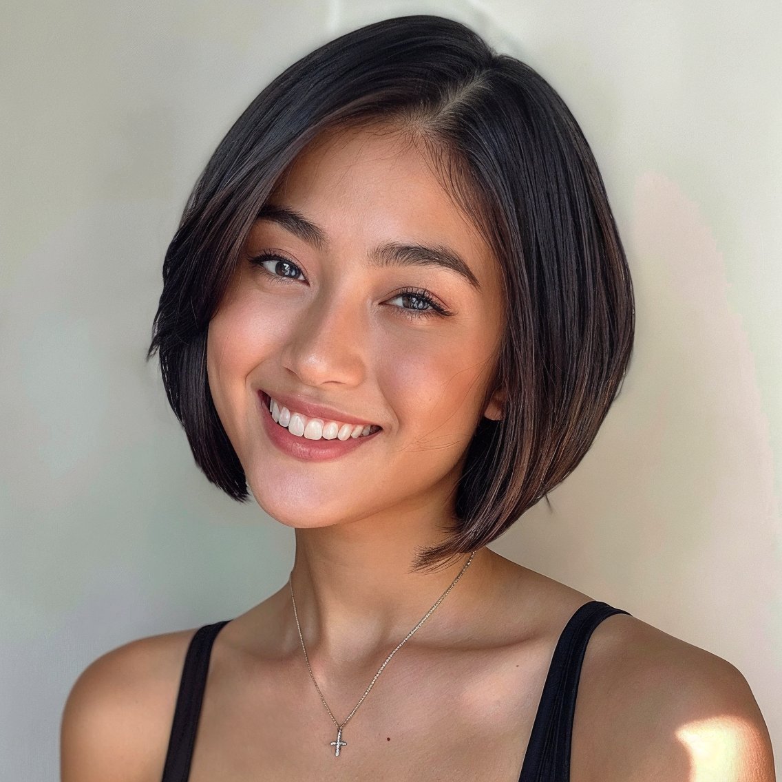 magnific nCQWaNBBQIaNT4NDXB5C Sleek Razor Cut Bob with a Deep Side Part
