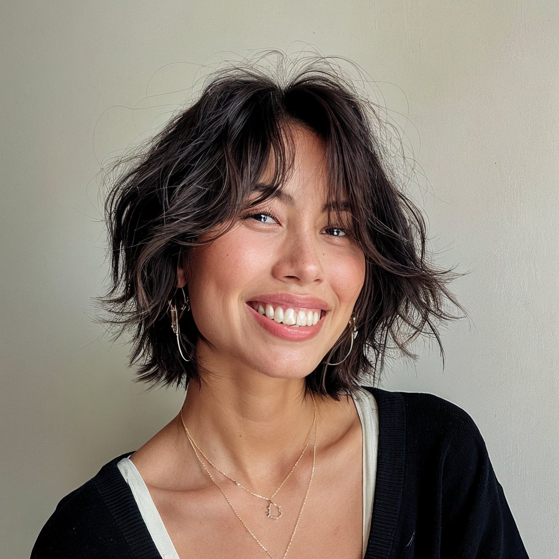 magnific voSUFfDziiDmqB8oHzZu Textured Razor Cut Bob with Choppy Bangs