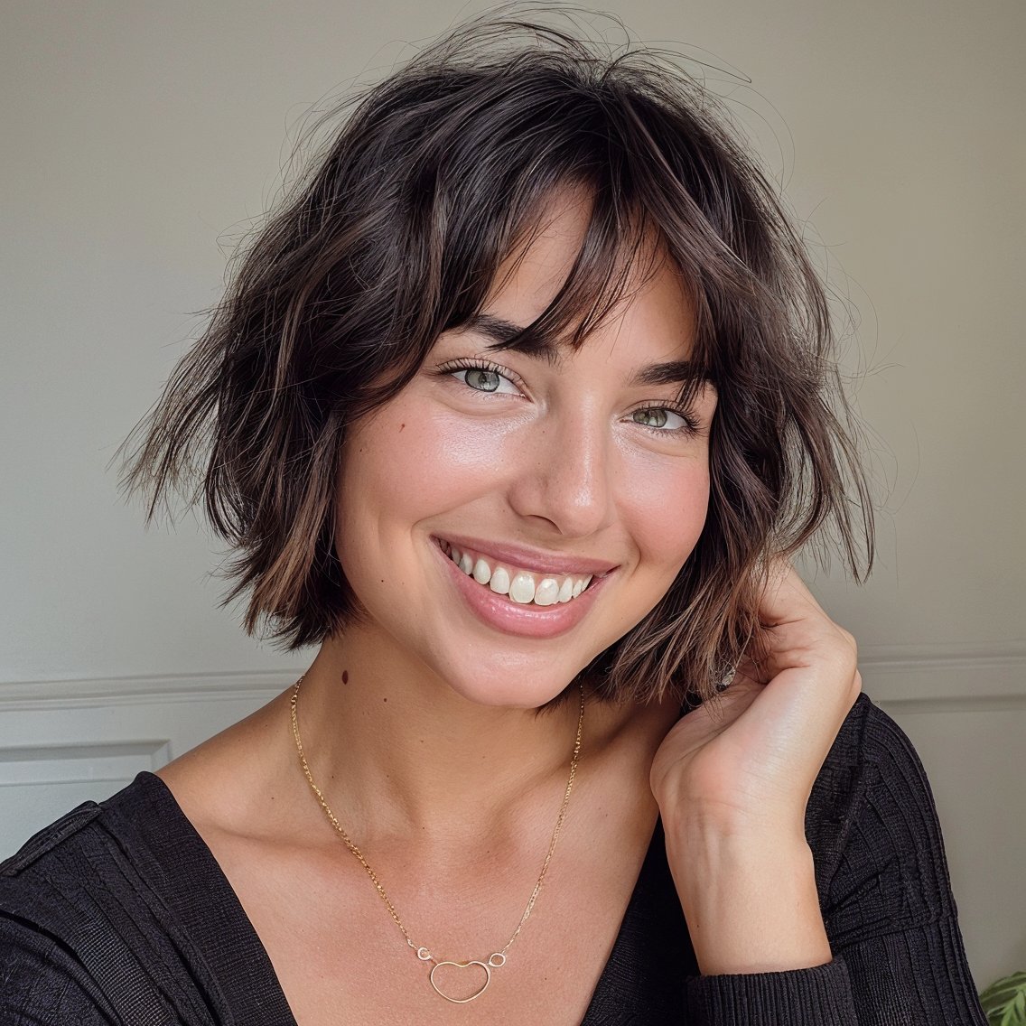 magnific xZpKtdZPLXQxcHLHTJde Short Razored Bob with Textured Fringe