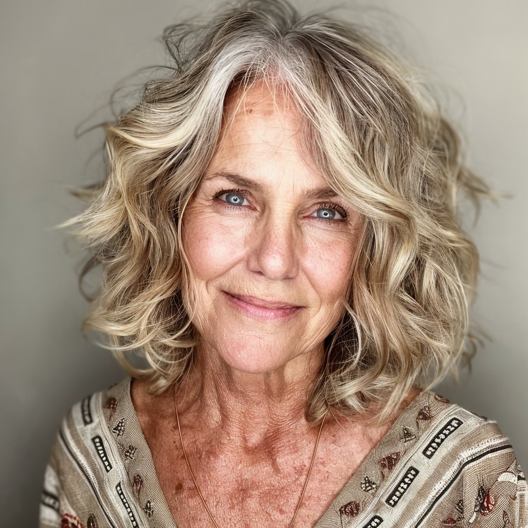 magnific AwfQA3pyDLNAGEhhFecb Wavy Wispy Bob with Sun Kissed Balayage