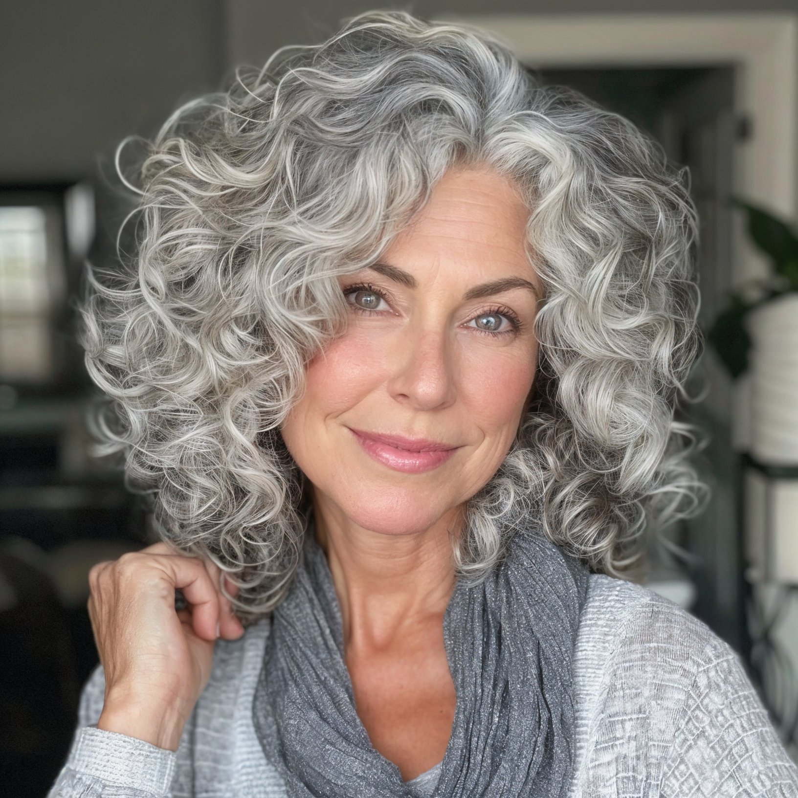 magnific EPETuJvlAR2wmwcLHZT6 Voluminous Curls with Subtle Silver