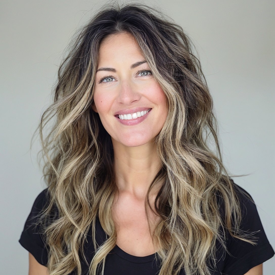 magnific LB5w0jIfTuyy8jEoCDLC Long Wavy Hair with a Middle Part