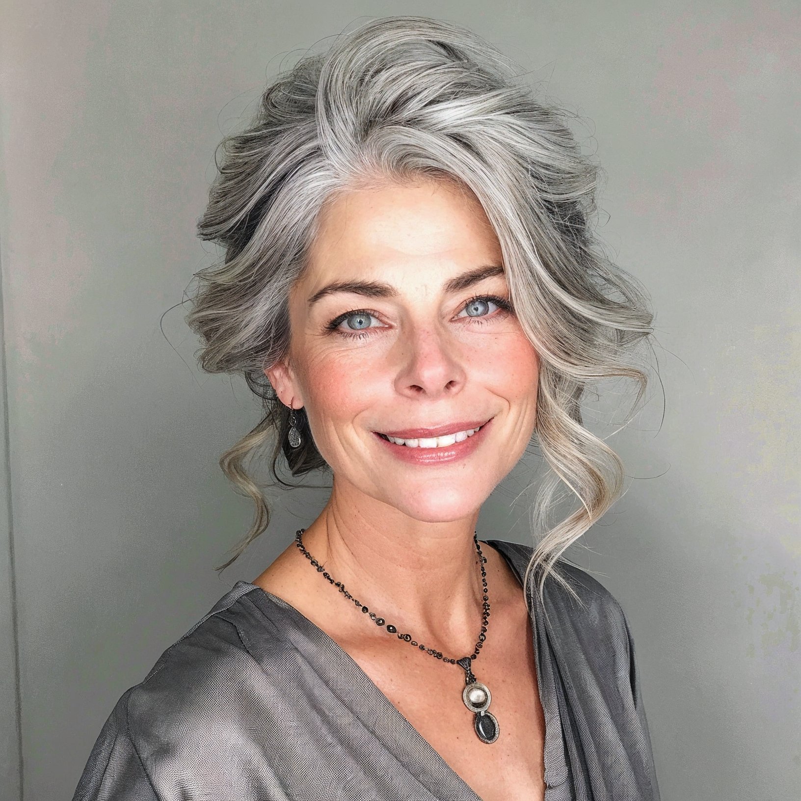 magnific VPHx352pA5sOJQTzfPAE Elegant French Twist with Subtle Silver