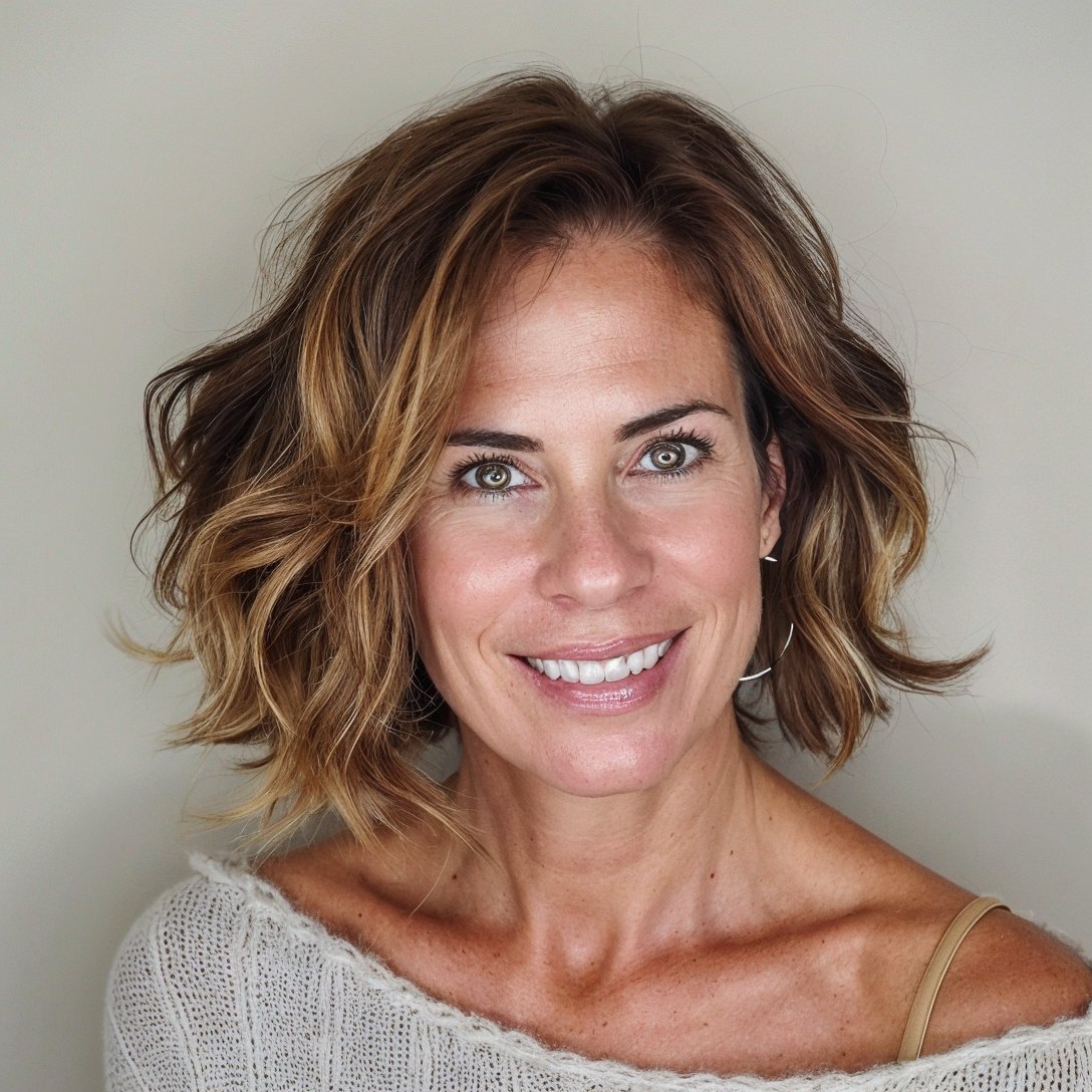 magnific XXC8zQ8THOMn6WhwcrqY Wavy Bob with Side Part