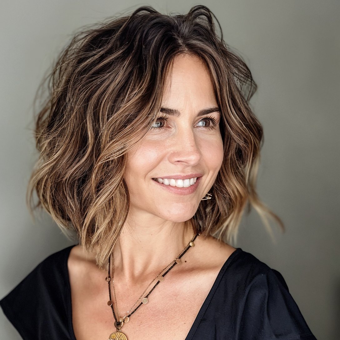 magnific yXwkpPLoIY1fRK8kHb9X Textured Bob with Subtle Highlights