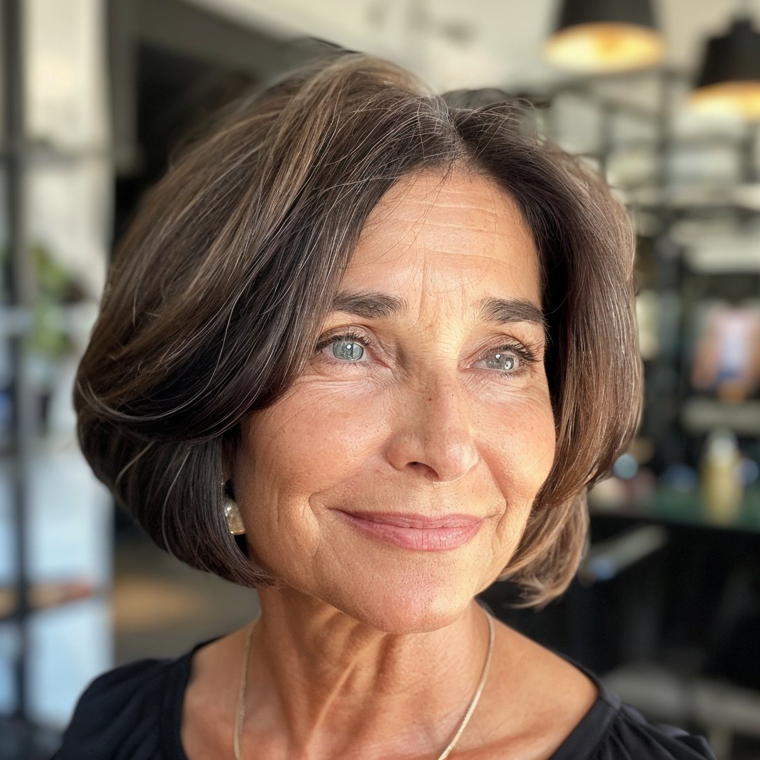 magnific fa0kIrJhTmm4bgXDnWZW Layered Razor Cut Bob with Voluminous Crown