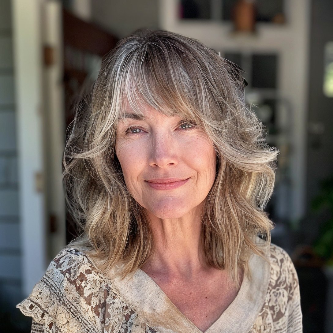 magnific ued1WNUGkpg2sN4fS867 Shaggy Razor Cut Lob with Curtain Bangs