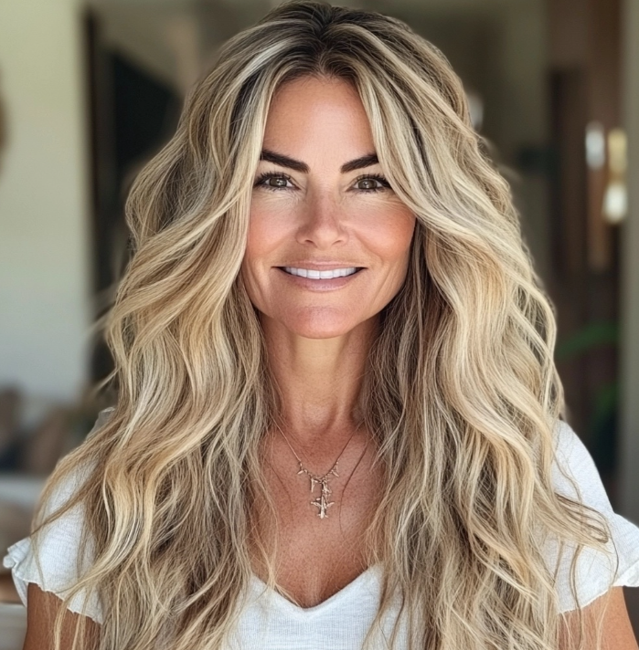 Beachy Blonde Mermaid Waves